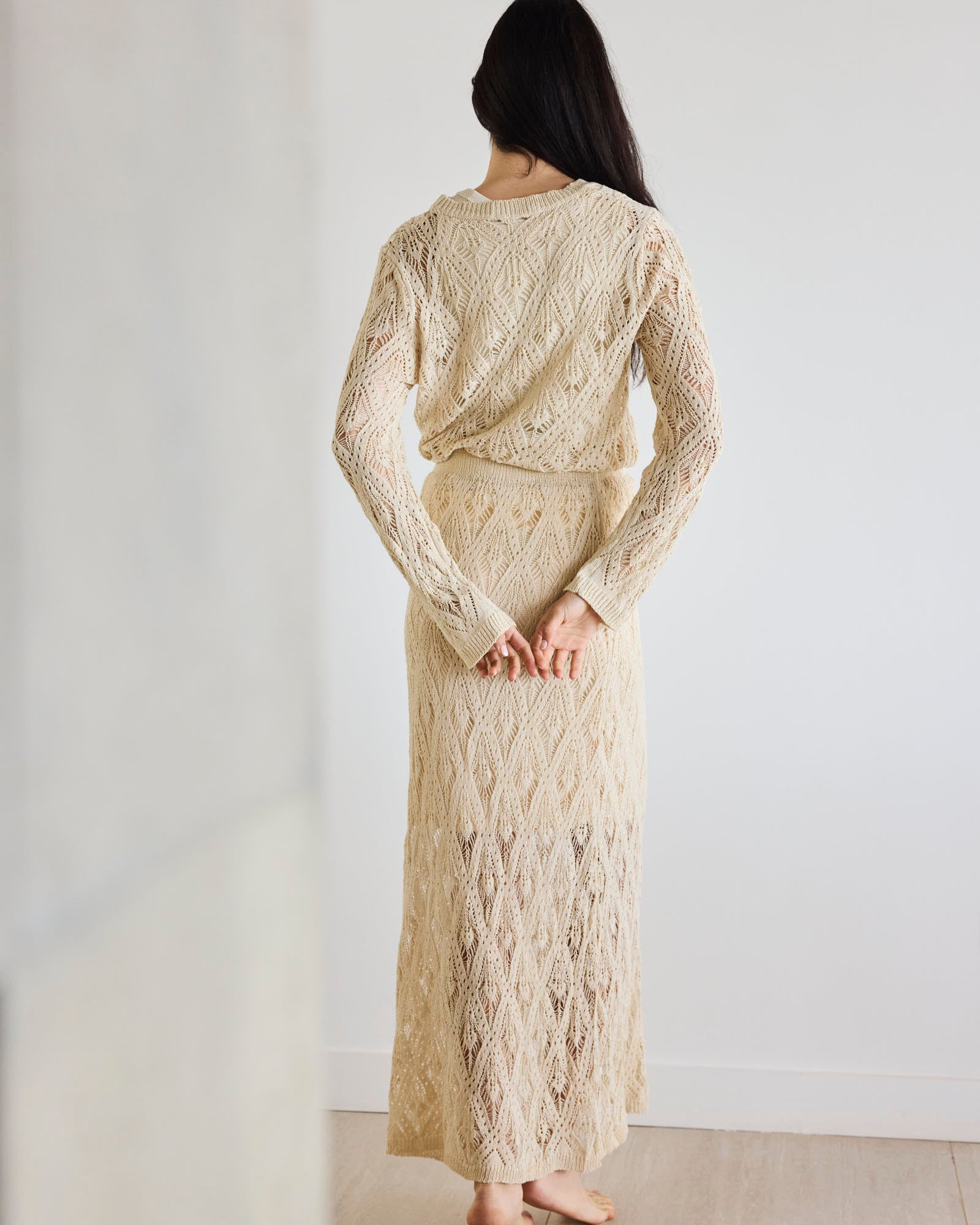 Conjunto tejido Vig Beige