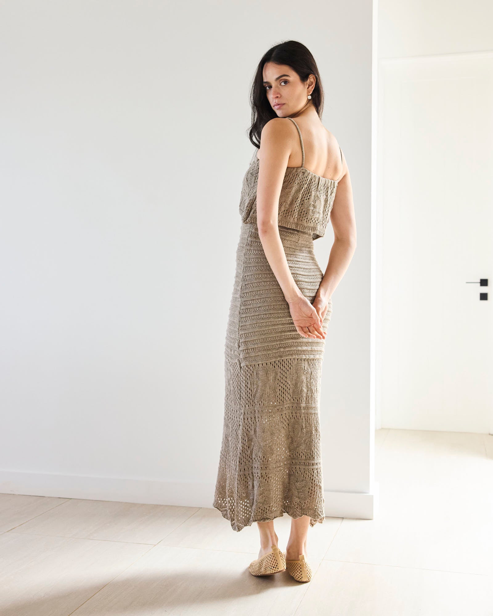 Vestido Nina Tostado