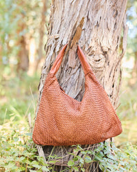 BOLSO TRENZADO SIENNA TOSTADO