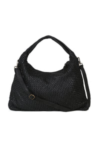 BOLSO TRENZADO SIENNA NEGRO