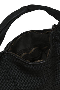 BOLSO TRENZADO SIENNA NEGRO