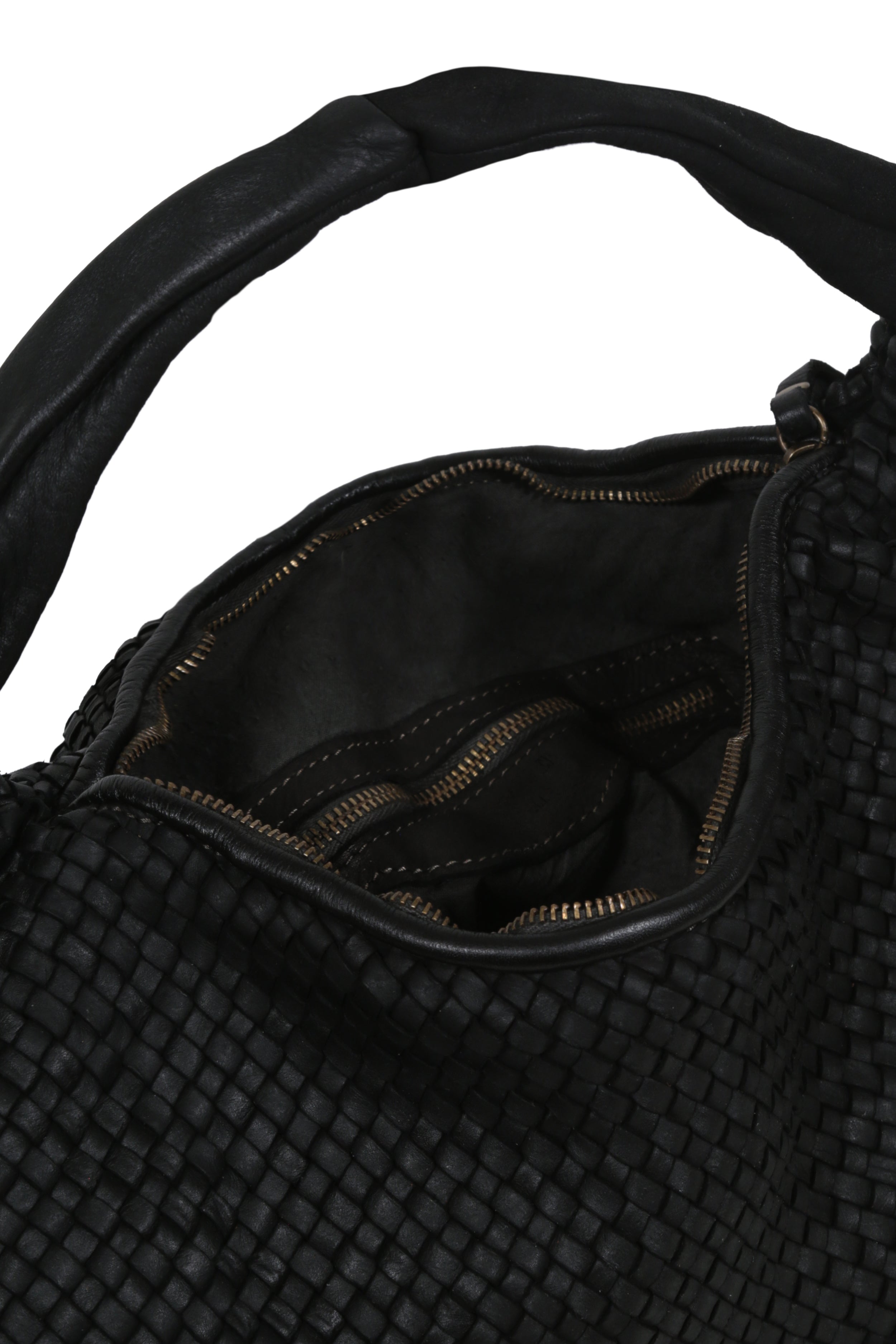 BOLSO TRENZADO SIENNA NEGRO