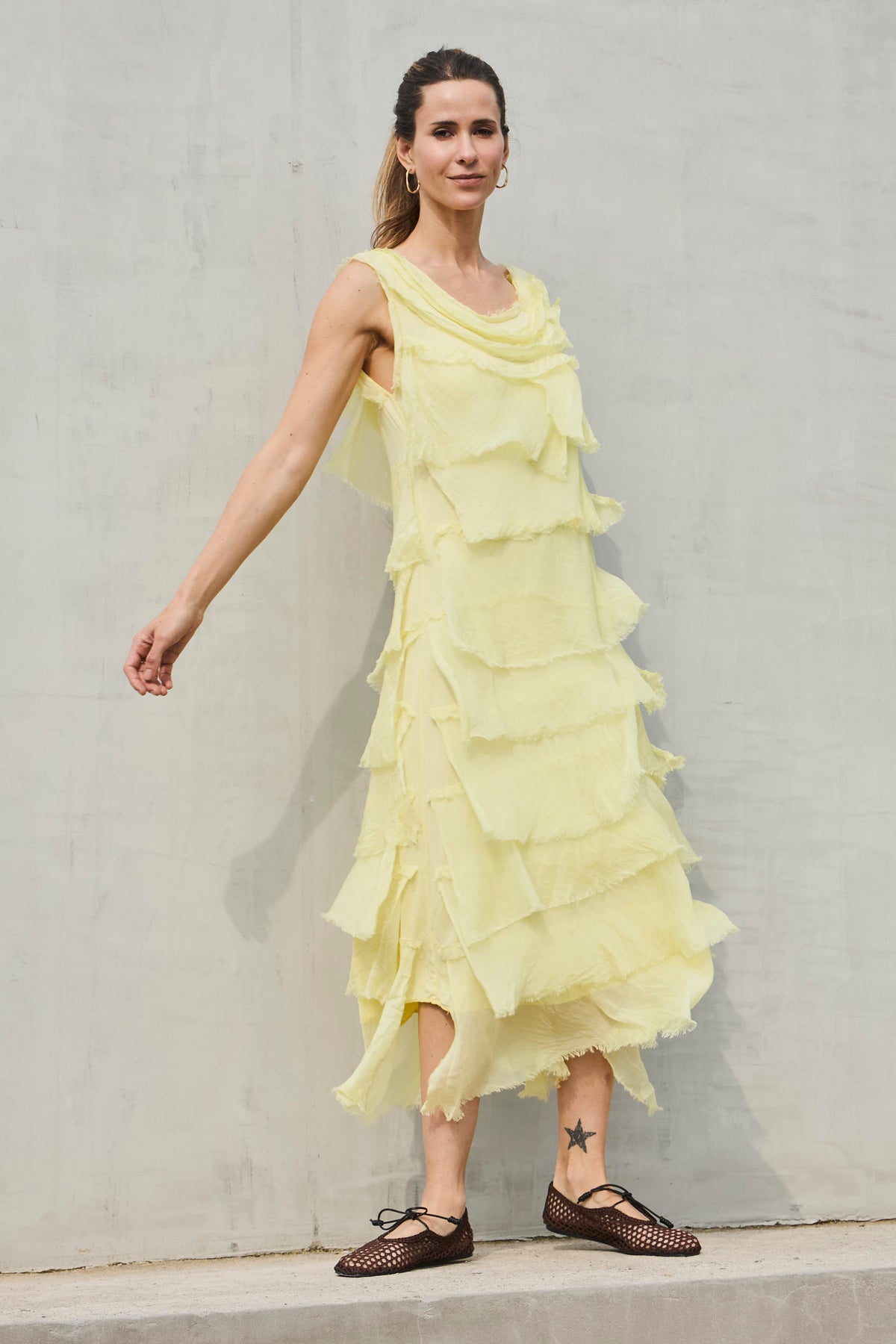 VESTIDO CAPA 100% SEDA