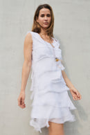 VESTIDO CAPA CORTO BLANCO