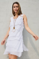 VESTIDO CAPA CORTO BLANCO
