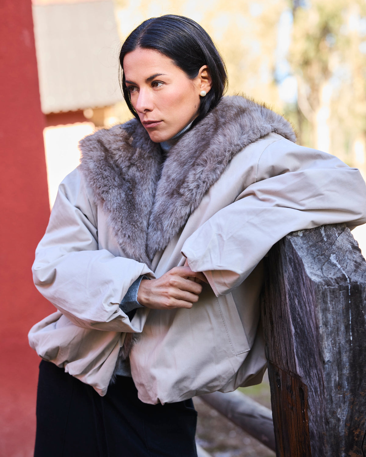 CHAQUETA LE MANS BEIGE