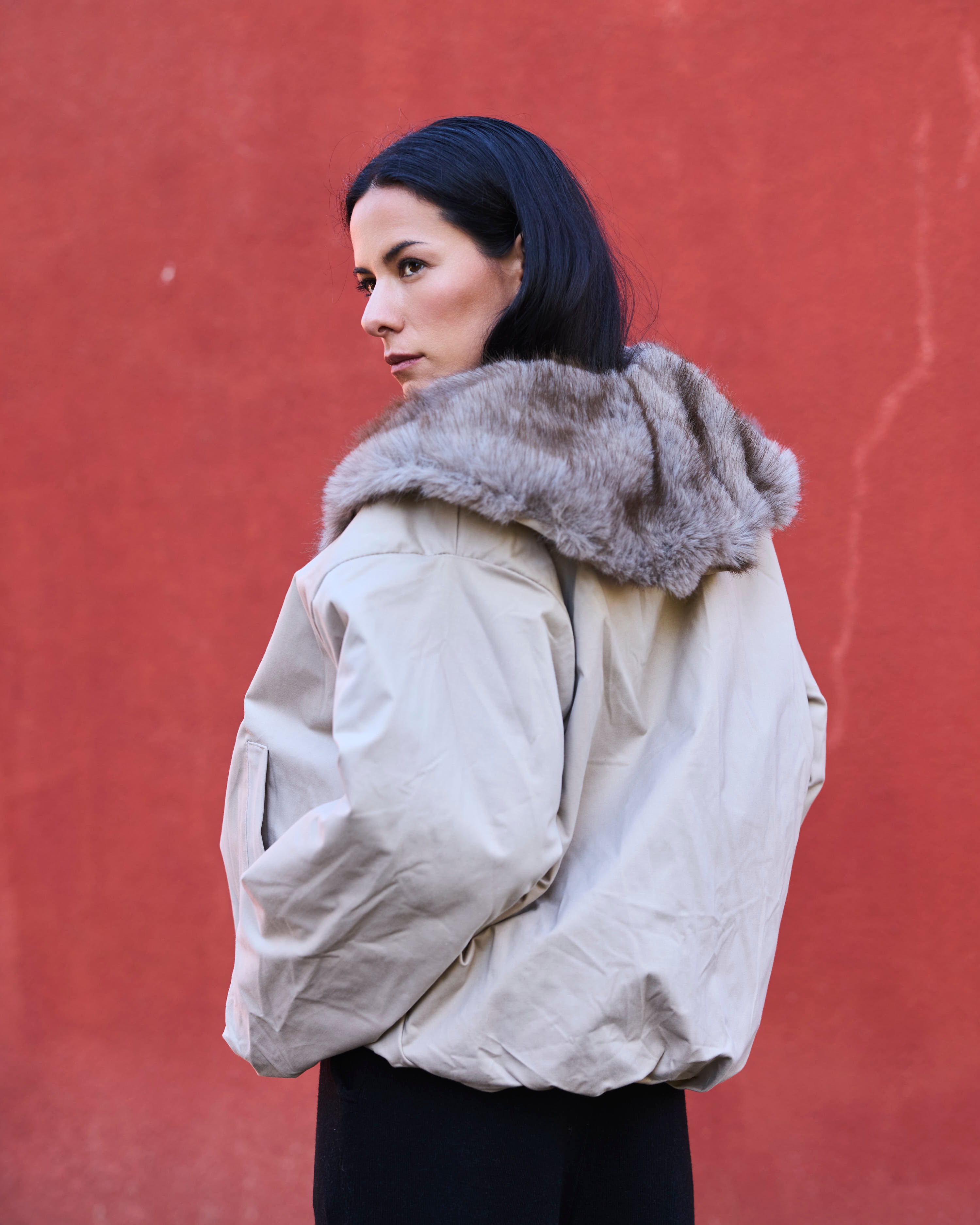 CHAQUETA LE MANS BEIGE