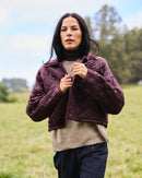 CHAQUETA NARA BURDEO