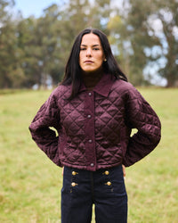 CHAQUETA NARA BURDEO