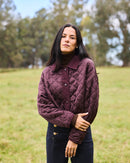 CHAQUETA NARA BURDEO