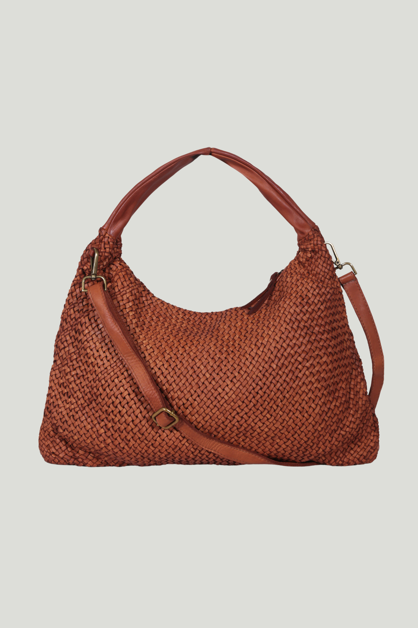 BOLSO TRENZADO SIENNA TOSTADO