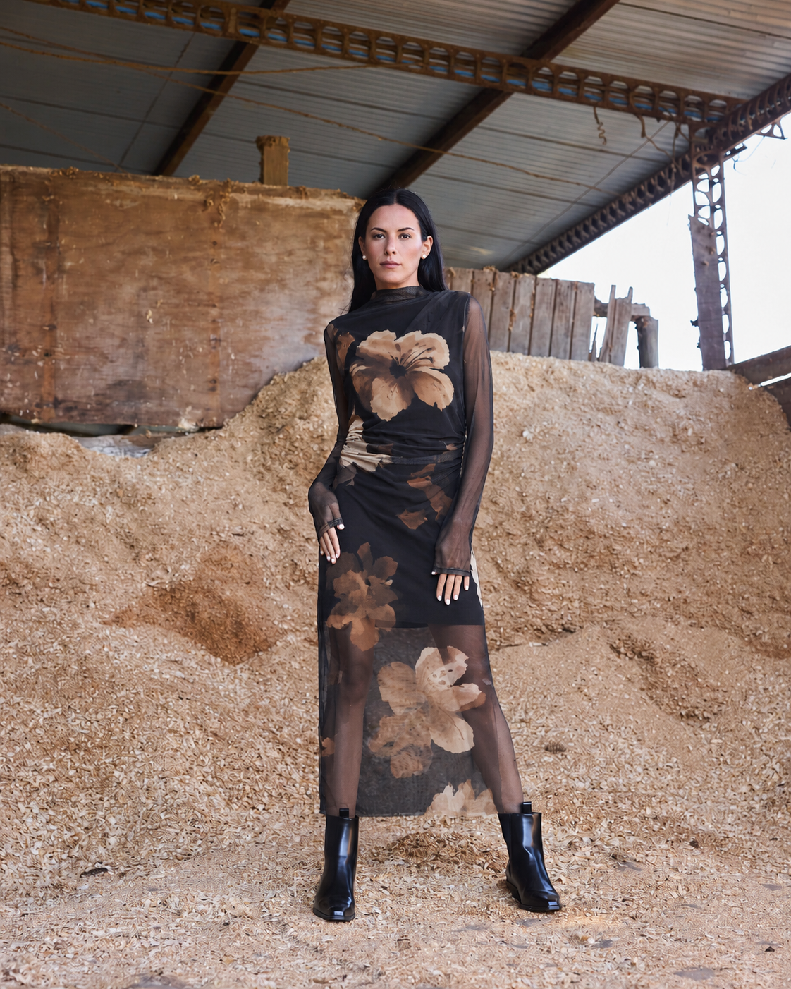 VESTIDO SABINE NEGRO