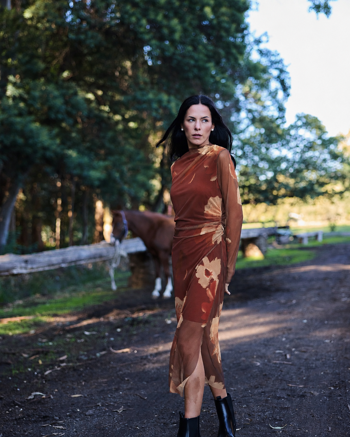 VESTIDO SABINE TERRACOTA