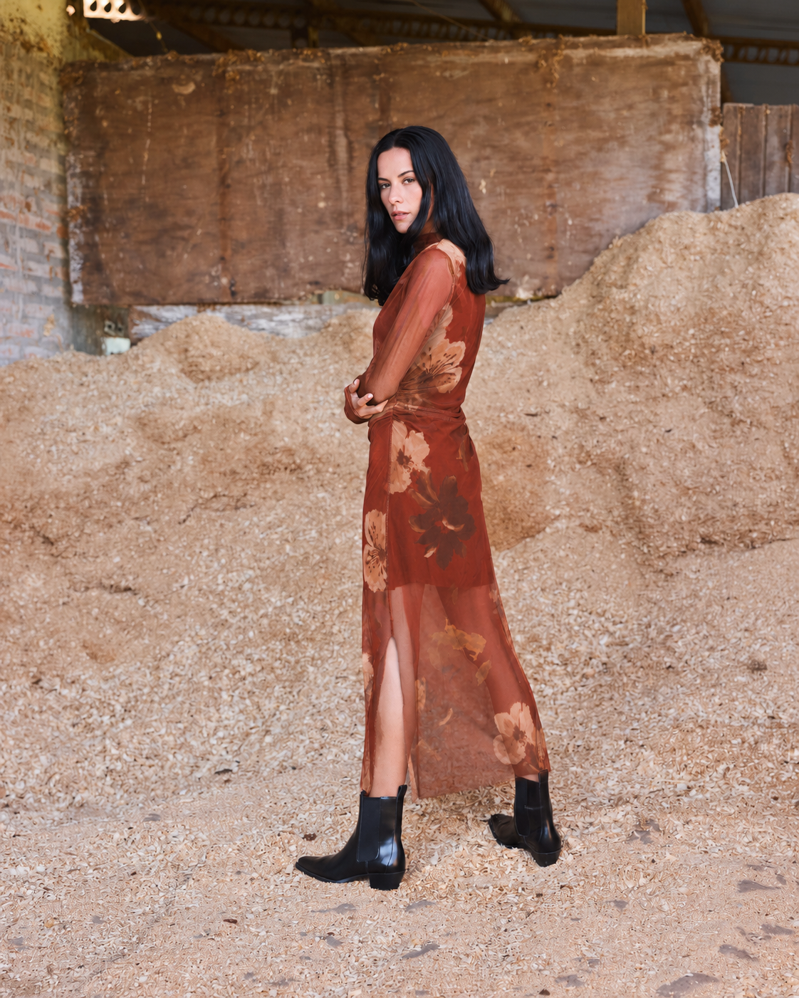 VESTIDO SABINE TERRACOTA