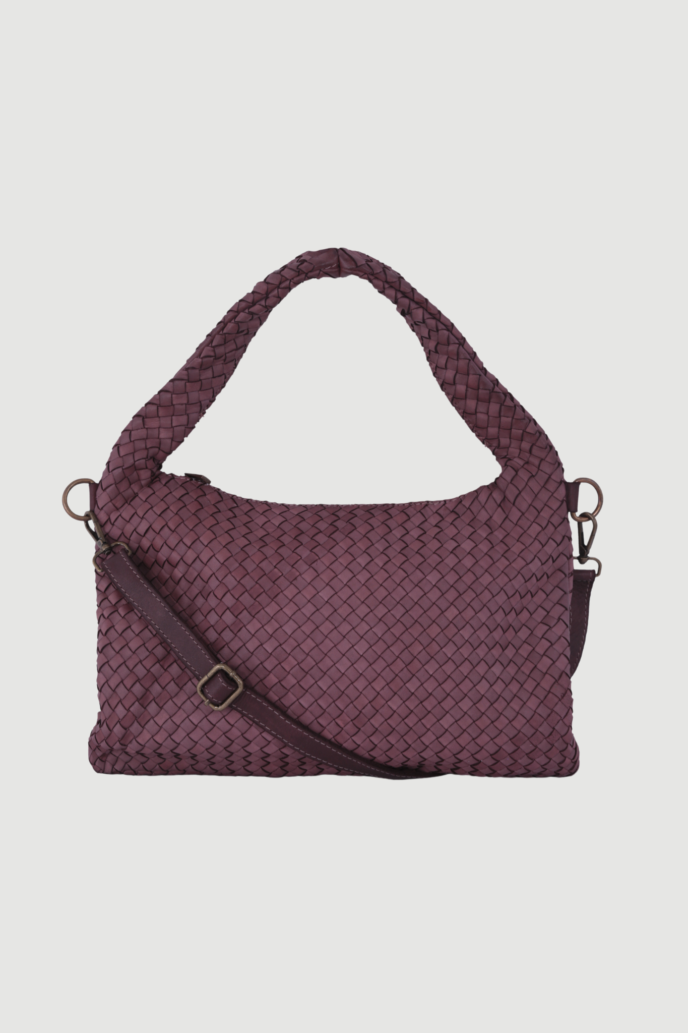 Cartera cuero trenzada Leuise