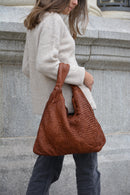 BOLSO TRENZADO SIENNA TOSTADO