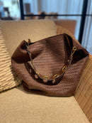 Bolso de cuero Felippa Chocolate