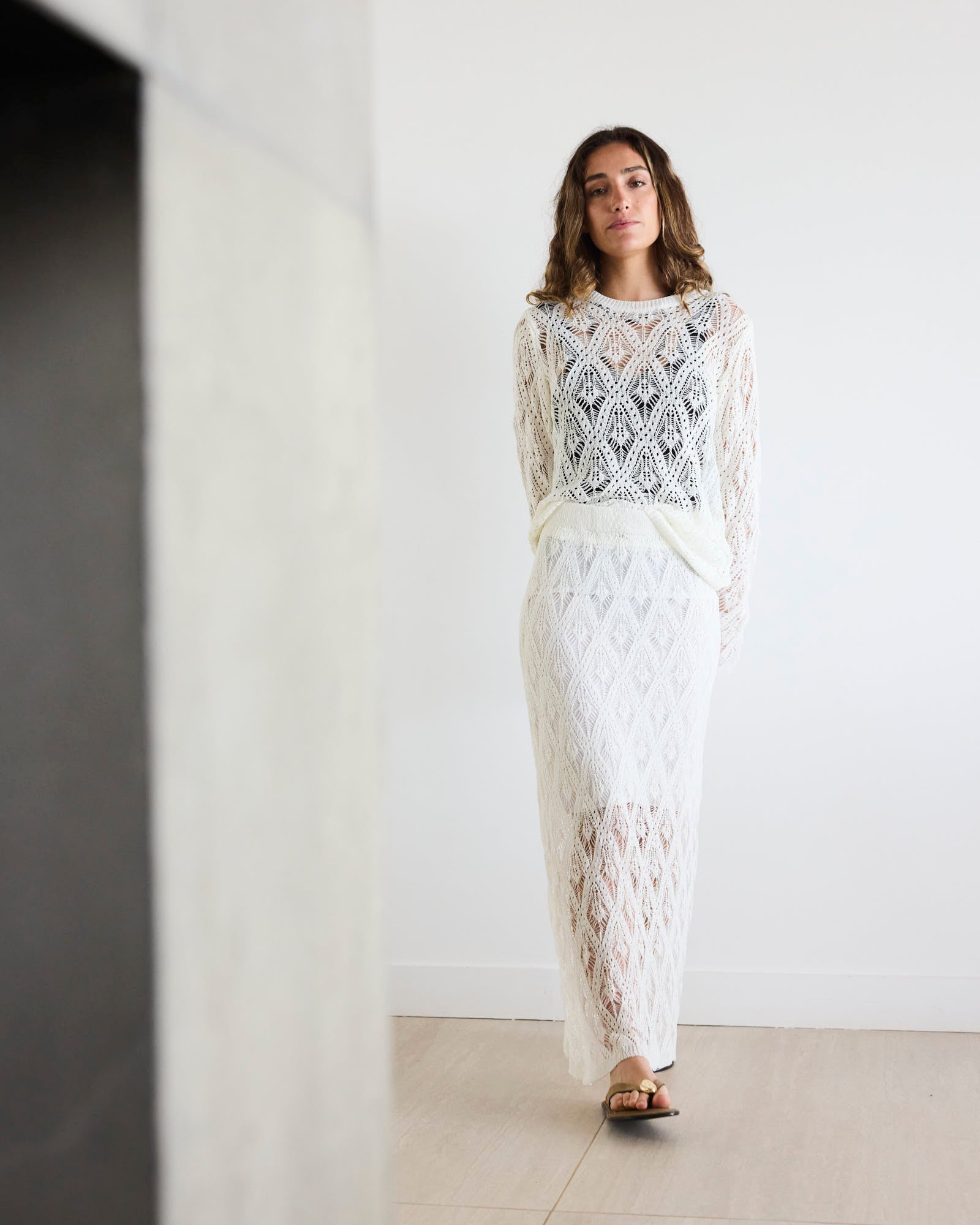 Conjunto tejido Vig Blanco