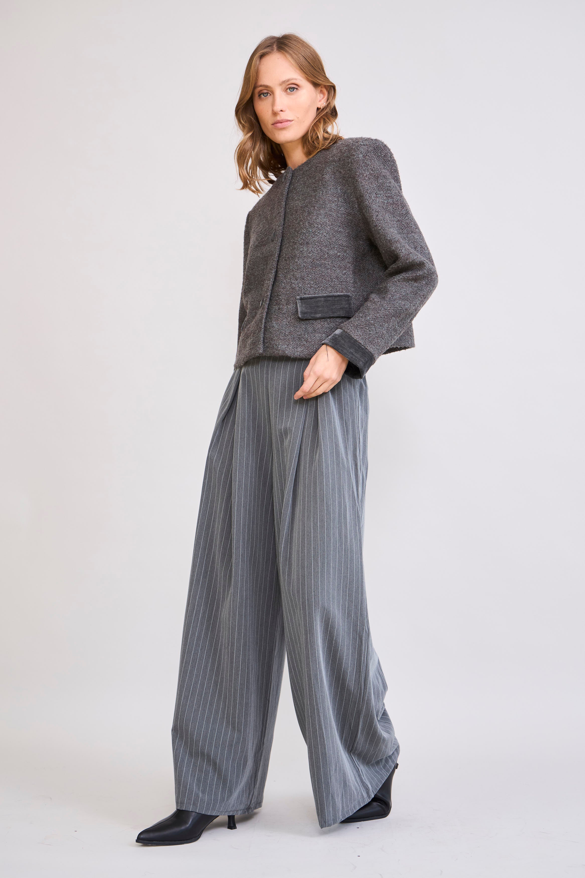 Pantalón Palazzo Gris