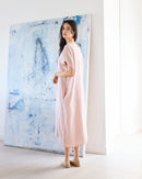 VESTIDO 100% LINO ROSÉ
