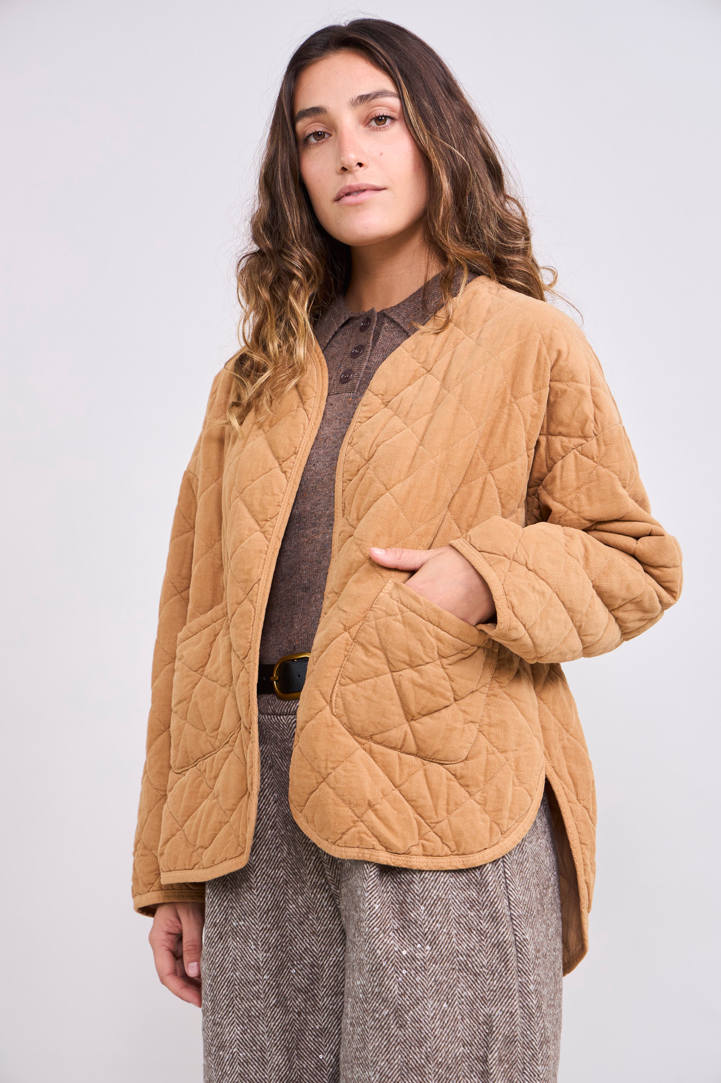 Chaqueta Cotelé Camel