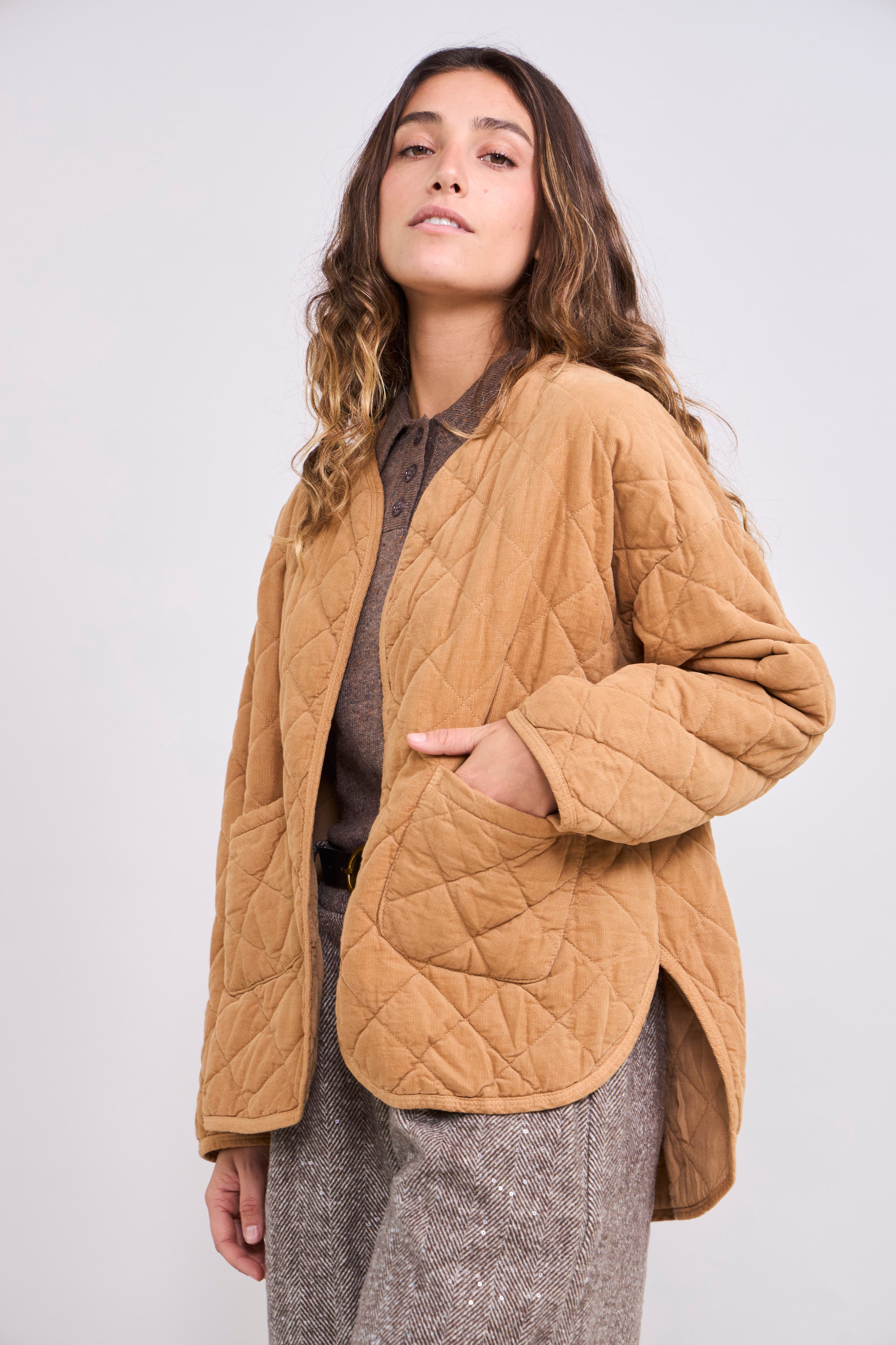 Chaqueta Cotelé Camel