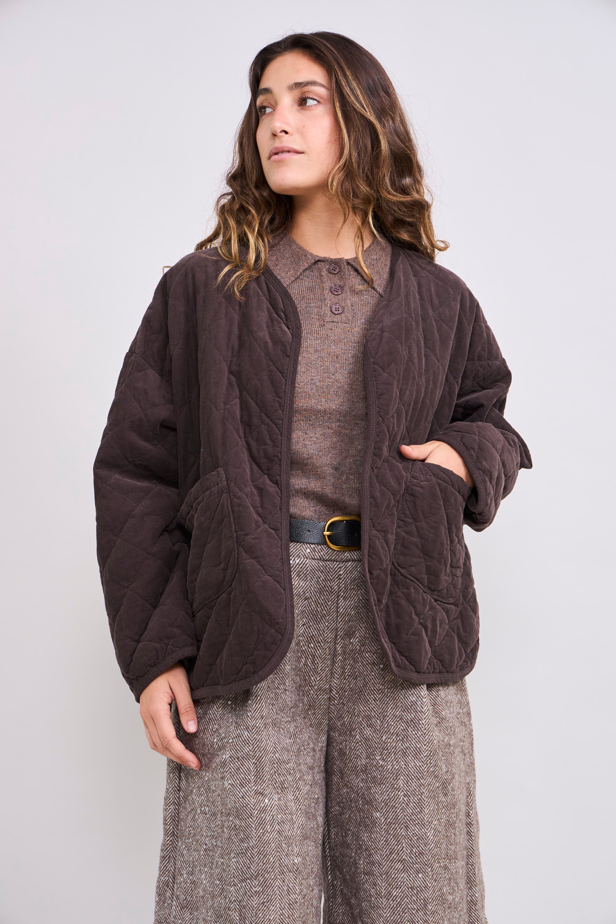 Chaqueta Cotelé Café