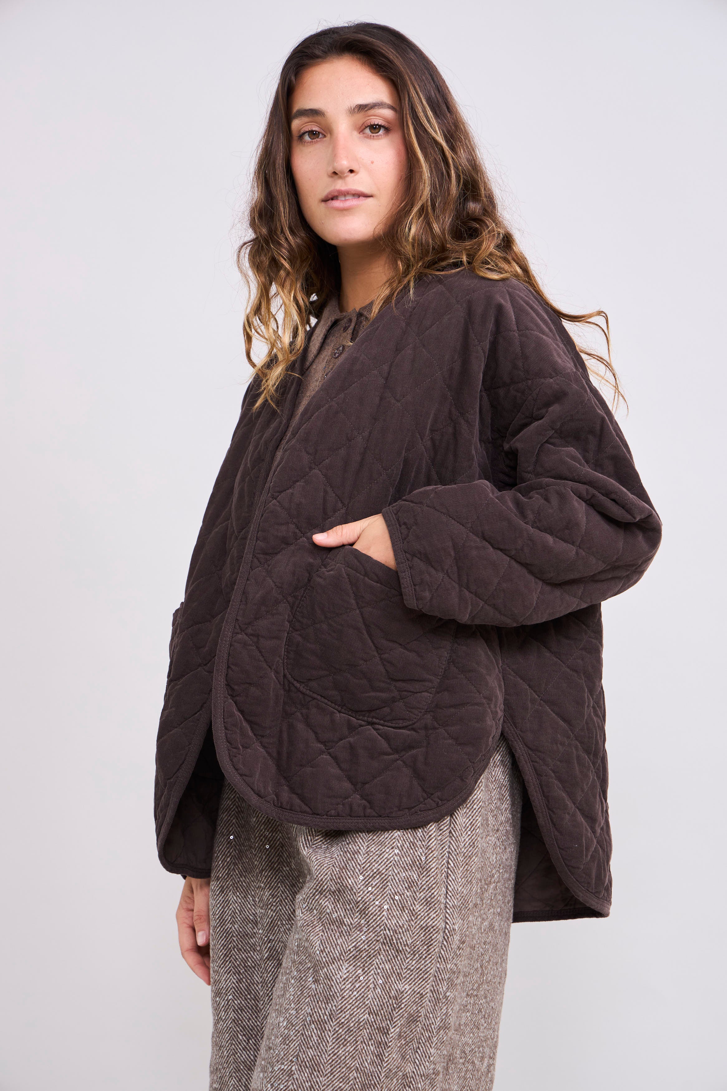 Chaqueta Cotelé Café