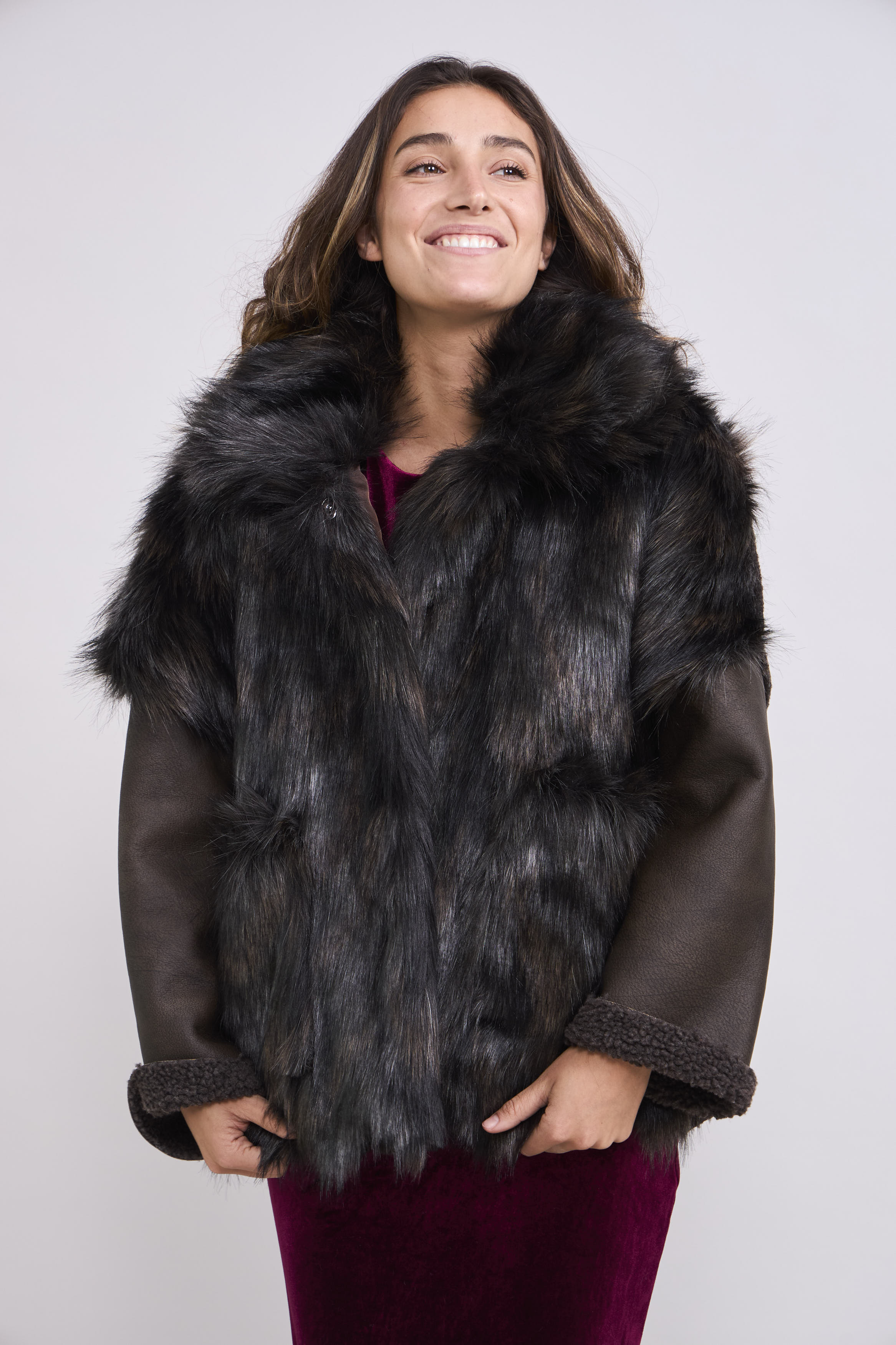 Chaqueta Piel Emeu Café