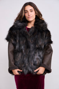 Chaqueta Piel Emeu Café