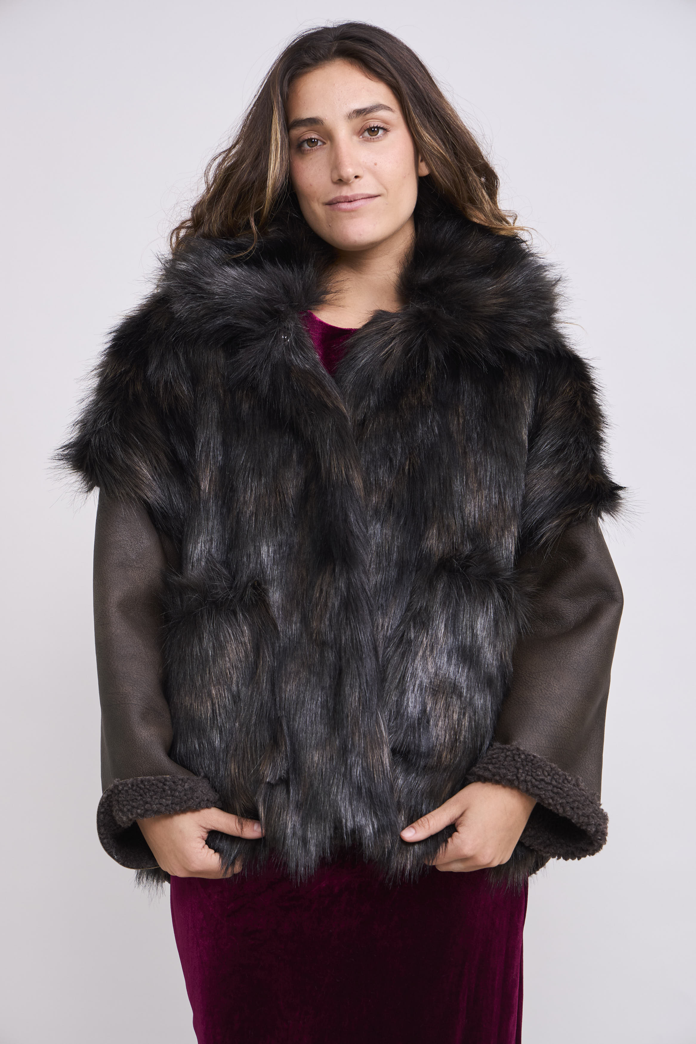 Chaqueta Piel Emeu Café
