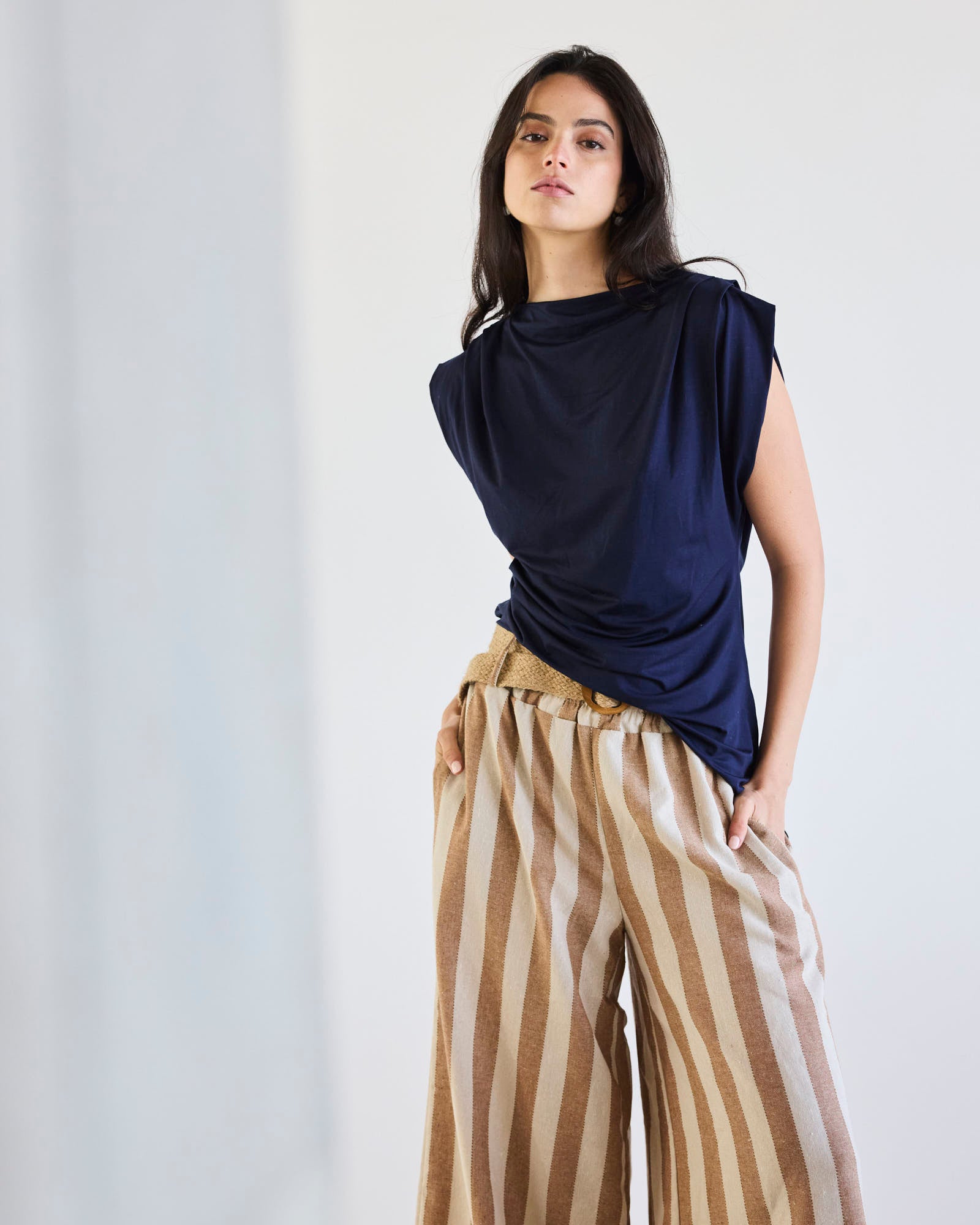POLERA ASIMETRICA JOLIE AZUL