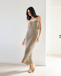 Vestido Nina Tostado