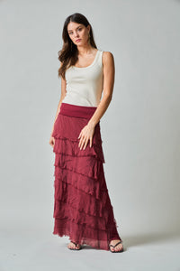 FALDA CAPA BURDEO