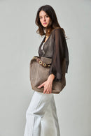 Bolso de cuero Felippa Moca