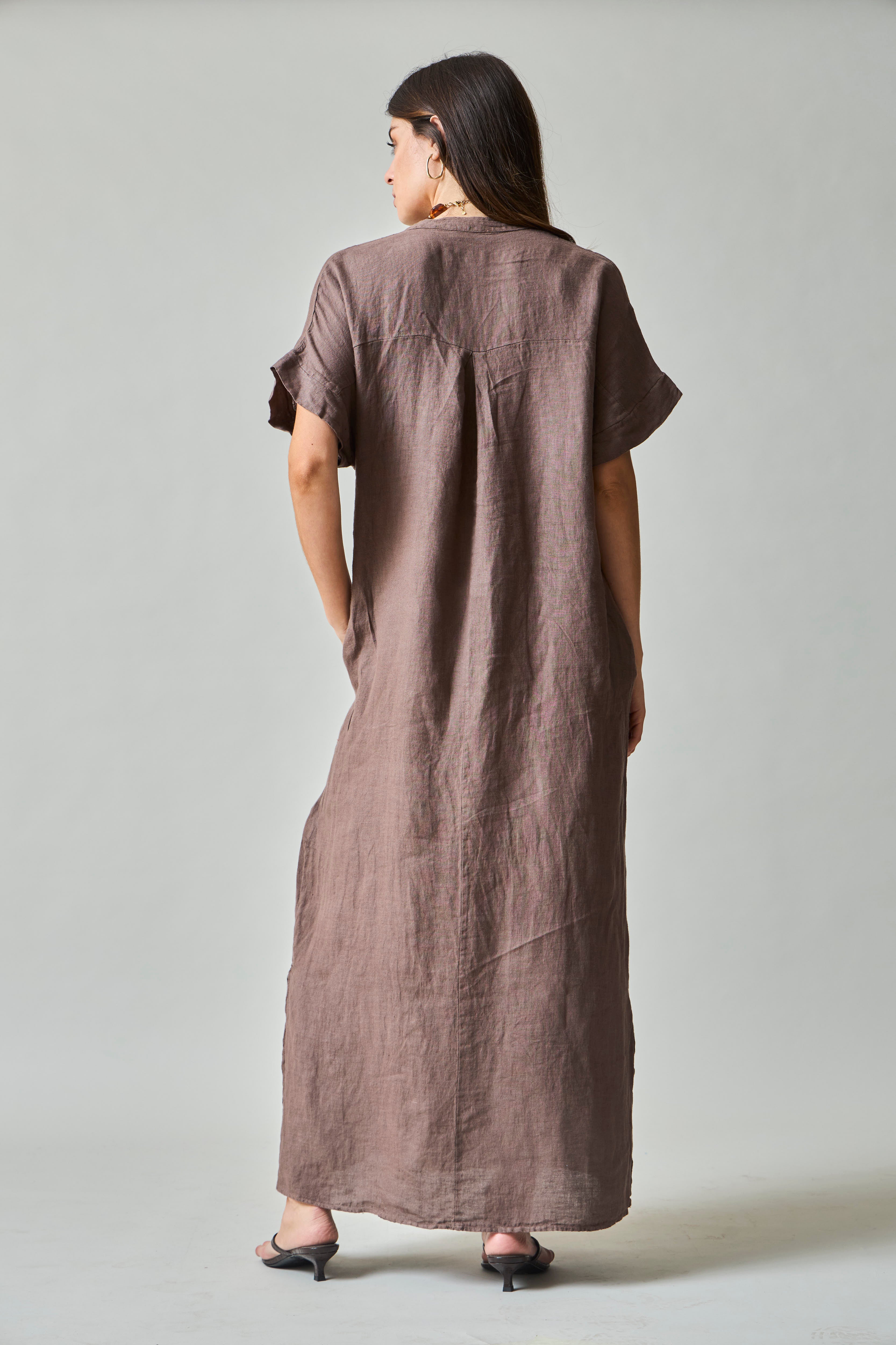 VESTIDO 100% LINO IRIS