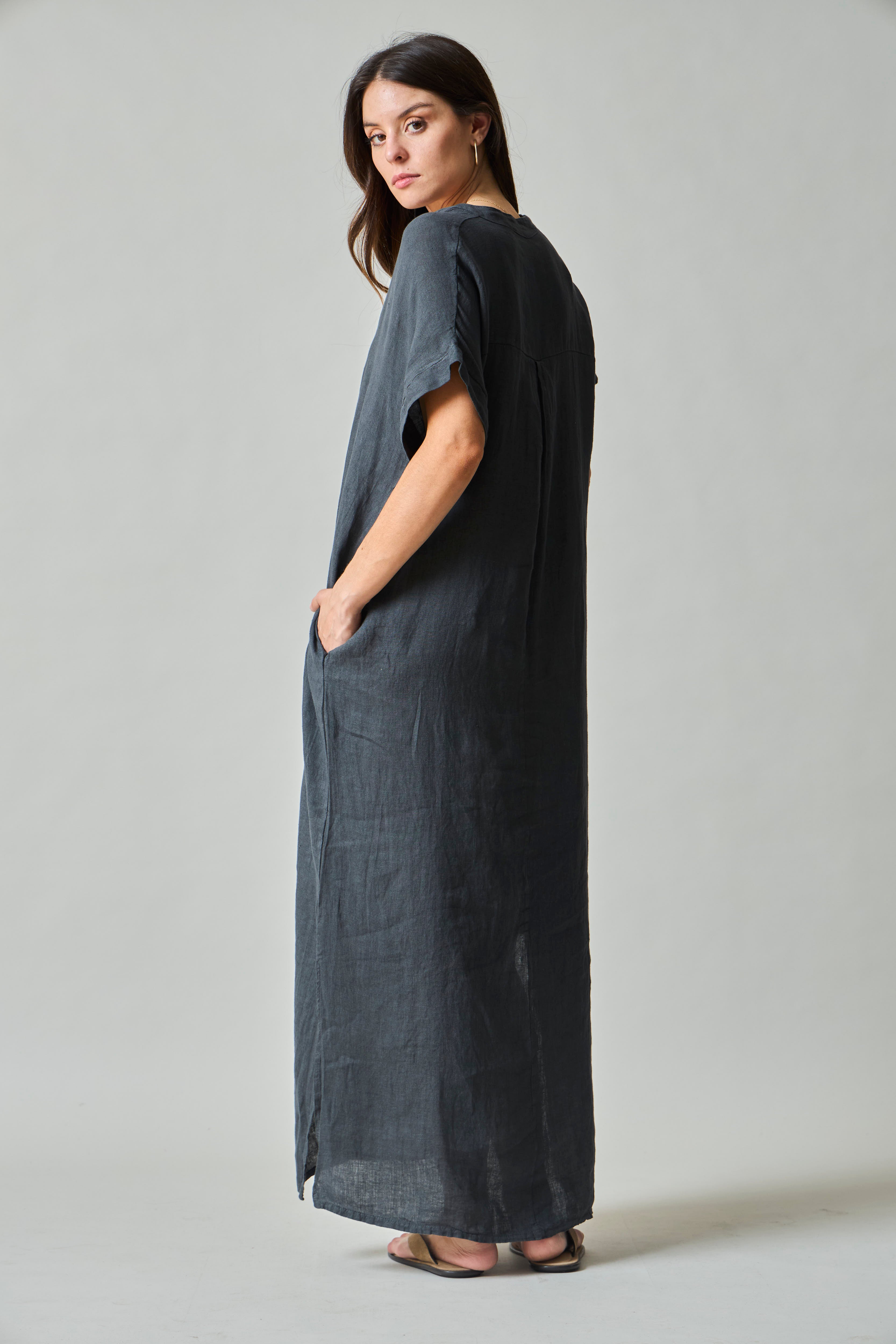 VESTIDO 100% LINO GREI