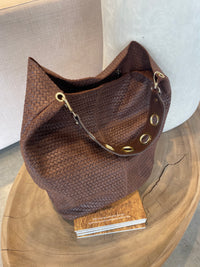 Bolso de cuero Felippa Chocolate