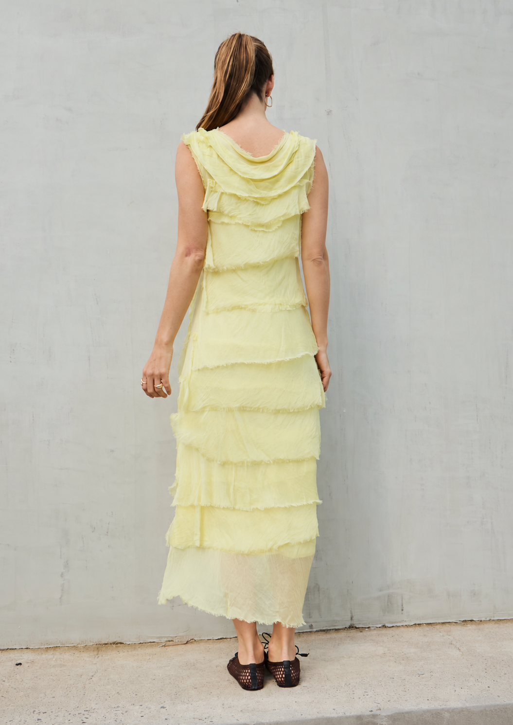 VESTIDO CAPA 100% SEDA